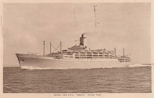 World Postcards: SHIPPING ORIENT LINE RMS ORSOVA REAL PHOTO POSTCARD