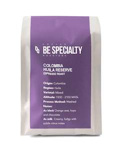 coffee: Colombia Huila Reserve (espresso)