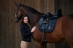 Saddle Cloths: saddle cloth square faux leather Platinum 23