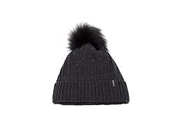 Accessories: Pikeur Faux Fur Bobble Hat with Crystals