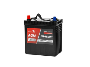 Products: S34B20R / AUXB20R - 340CCA 12V AGM / HYBRID CAR BATTERY DURAMAX - Best Batteries Auckland, NZ
