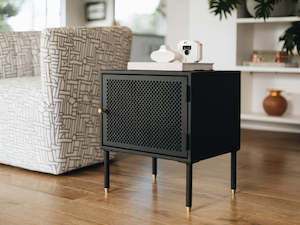Dawn Black Bedside (left opening)