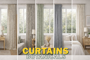 Whisper Fern Curtains Botanical Made-to-Measure Curtains NZ