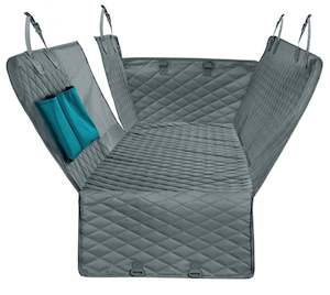 Waterproof Pet Car Back Seat Protector With Mesh Pocket