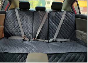 Pet Car Back Seat Protector With Armrest Zip