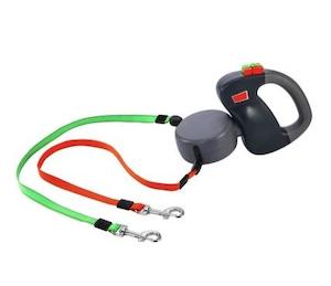 Pet Collars Leashes Harnesses: Retractable Double Dog Leash