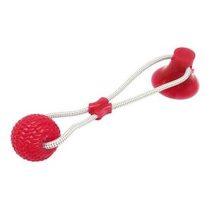 Pet Toys: Dog Tug Ball With Suction Cup
