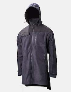 Fleece: Quest Fleece Full Zip Bush Shirt Navy