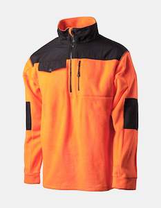 Fleece: Quest Fleece 1/2 Zip Top Orange