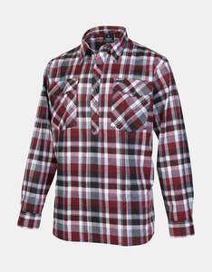 Betacraft Mens Closed Front LS Shirt Red