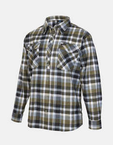 Betacraft Mens Open Front LS Shirt Olive