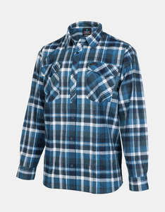 Betacraft Mens Open Front LS Shirt Navy