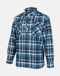 Betacraft Mens Closed Front LS Shirt Navy