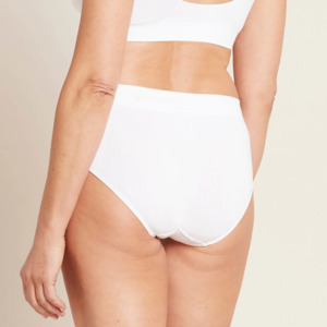 Boody Bamboo Womens Underwear Small: Boody Full Briefs White Small