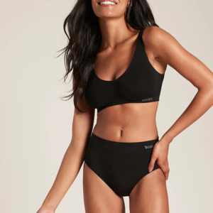 Boody Bamboo Womens Underwear Large: Boody Full Briefs Black Large