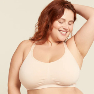 Boody Bamboo Underwear Womens Medium: Boody Full Bust Wireless Racerback Bra Nude Medium