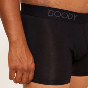 Boody Bamboo Mens Underwear Large: Boody Mens Everyday Boxers Black Large