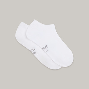 Boody Bamboo Womens Underwear Small: Boody Everyday No Show Socks White Small 34-40