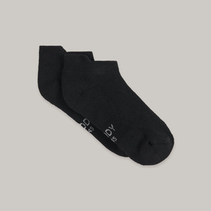 Boody Bamboo Womens Underwear Small: Boody Sport Ankle Socks Black Small (34-40)