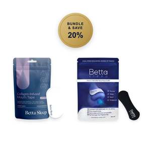 Beauty Sleep Kit (Collagen-Infused Mouth Tape + BettaSilk Nasal Strips)