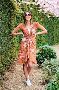 Champagne Wrap Dress