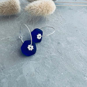 Summer 2022: Seaglass Xavier Earrings Blue