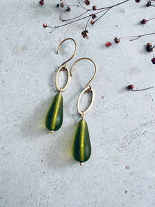 Oliveria Seaglass Drop Earrings