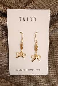 Twigg: Cardin Tourmaline Bow Droplets