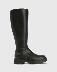 Womens Boots: DRAGON Round Toe Knee Boots