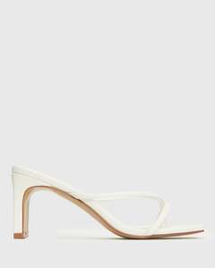 GIGI Square Toe Heeled Mules