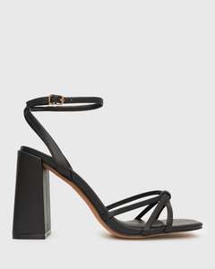 PRE-ORDER SOLANA Strappy High Block Heel Sandals