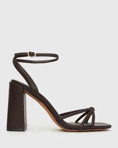 PRE-ORDER SOLANA Strappy High Block Heel Sandals