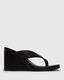 PRE-ORDER SABLE Thong Wedge Sandals