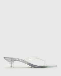 TYLA Jelly Kitten Heel Thong Sandals
