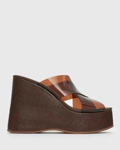 Womens Wedge Sandals: FLICK High Wedge Sandals