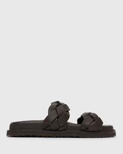 HAVANA Leather Braided Slides