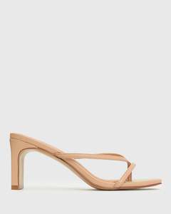 GIGI Square Toe Heeled Mules