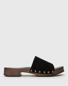 CLARA Suede Leather Clogs