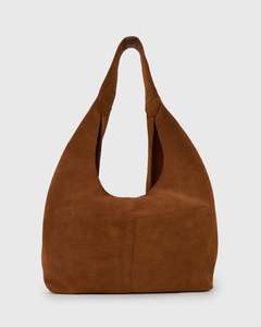Womens Sale Handbags: FABLE Suede Leather Tote Bag