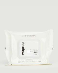 Shoecare: ANTI BACTERIAL SHOE & BAG WIPES WAPROO