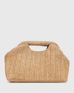 Clutches: HOLIDAY Raffia Handheld Clutch Bag