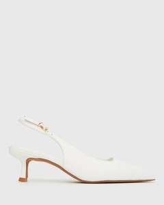 CAMERON Buckle Slingback Low Heel Pumps