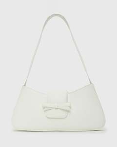 Shoulder Bags: VIENNA Bow Baguette Bag