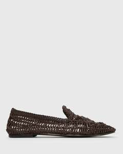 Womens Best Sellers: GABRIELA Leather Woven Loafers