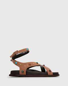 MALIBU STUD JUNIOR Leather Sandals