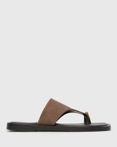 DOLPHIN JUNIOR Leather Thong Sandals