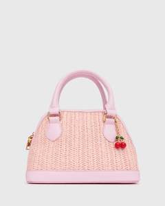 Womens Sale Under 70: CARMEN Raffia Cherry Handbag
