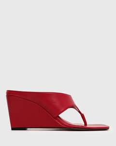 Orderlyemails Recommended: SELENE Square Toe Wedge Sandals