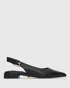 CHAPS Leather Slingback Pumps