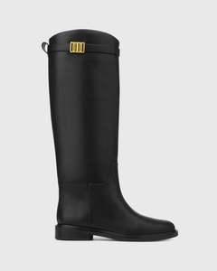Womens Boots: SADDLE Flat Riding Boots
